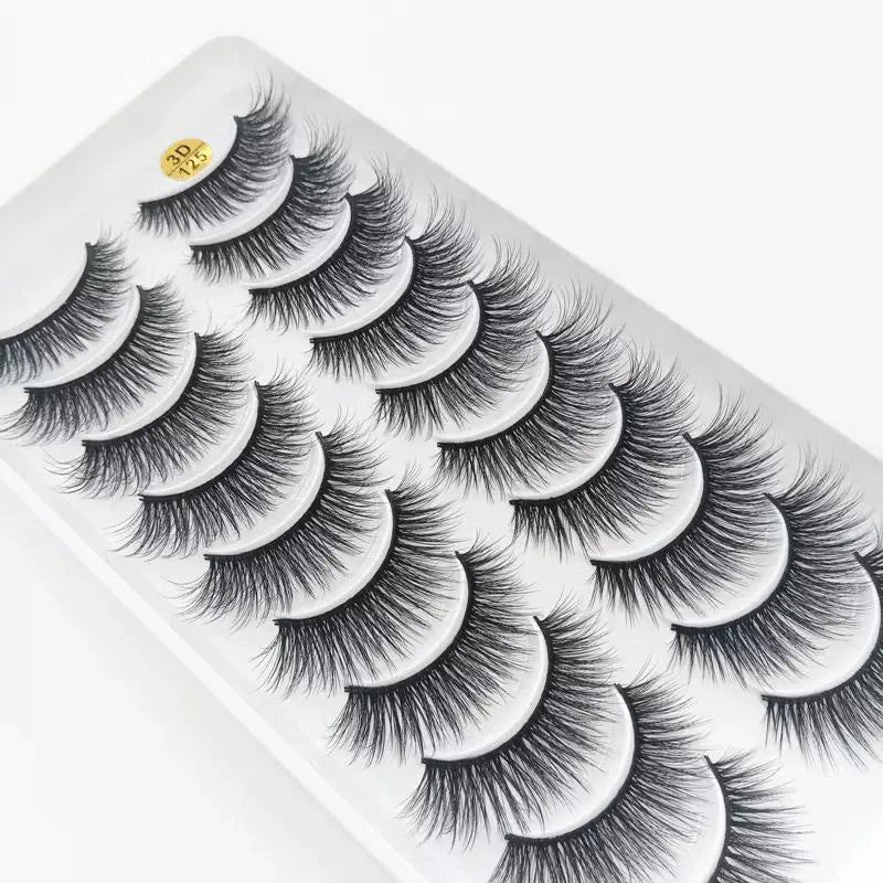 5/10 Pairs 3D Faux Mink Long Natural False Eyelashes – Dramatic & Thick