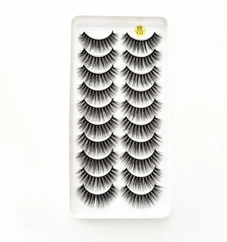 5/10 Pairs 3D Faux Mink Long Natural False Eyelashes – Dramatic & Thick