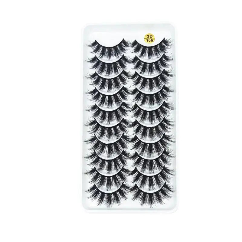 5/10 Pairs 3D Faux Mink Long Natural False Eyelashes – Dramatic & Thick