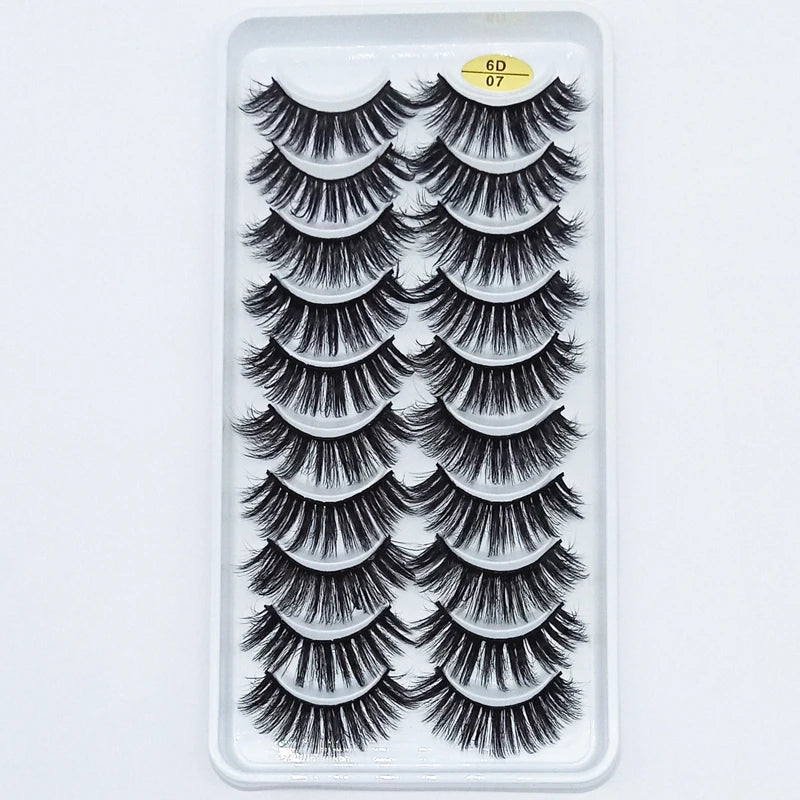 5/10 Pairs 3D Faux Mink Long Natural False Eyelashes – Dramatic & Thick