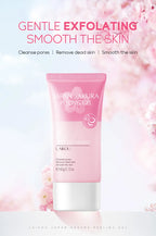 LAIKOU Sakura Moisturizing Facial Cleanser & Peeling Gel – Deep Cleanse & Exfoliate