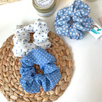 Summer Beach Style Women’s Hair Scrunchies Set – Blue Series Korean Hair Accessories