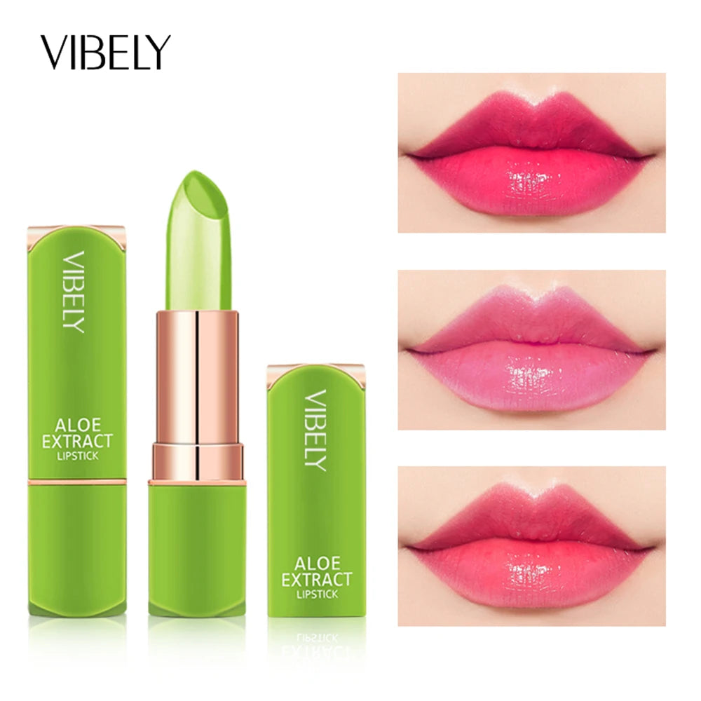 7-Color Mood-Changing Lip Balm – Aloe Vera Moisturizing Long-Lasting Lipstick for Women