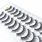 5/10 Pairs 3D Faux Mink Long Natural False Eyelashes – Dramatic & Thick