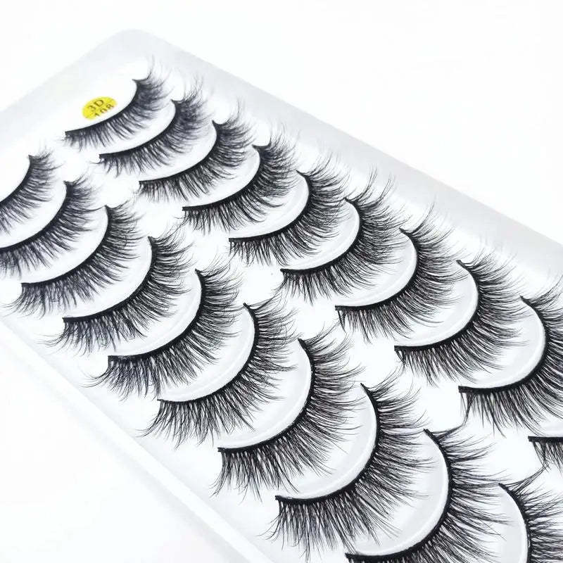 5/10 Pairs 3D Faux Mink Long Natural False Eyelashes – Dramatic & Thick