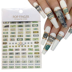3D Dollar Sign Nail Art Stickers