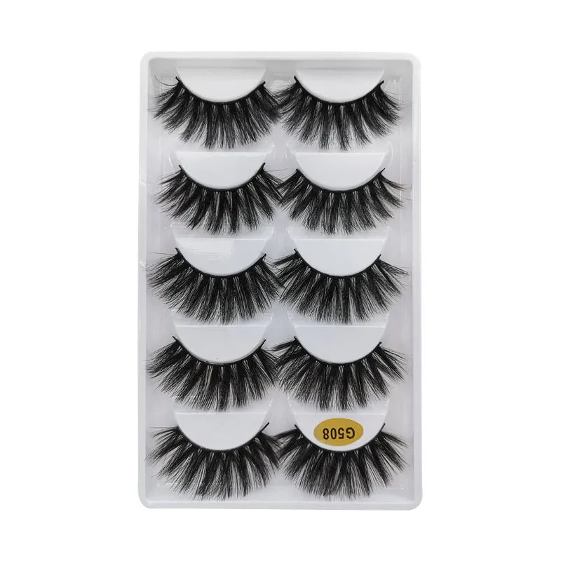 5/10 Pairs 3D Faux Mink Long Natural False Eyelashes – Dramatic & Thick
