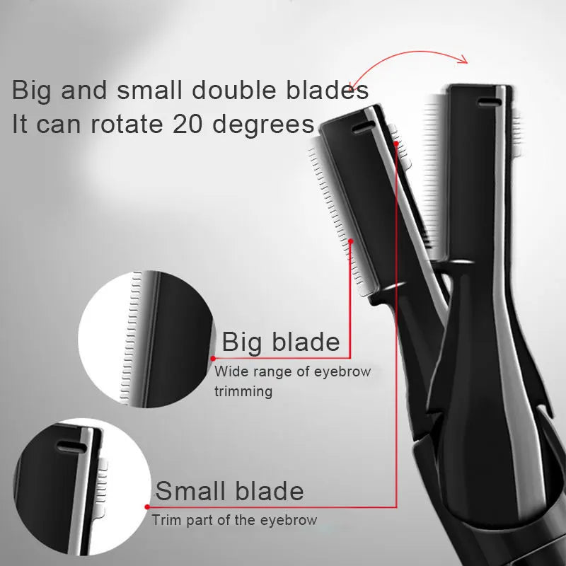 Electric Eyebrow & Body Hair Trimmer – Versatile & Washable Razor