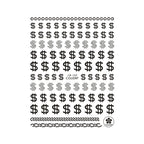 3D Dollar Sign Nail Art Stickers