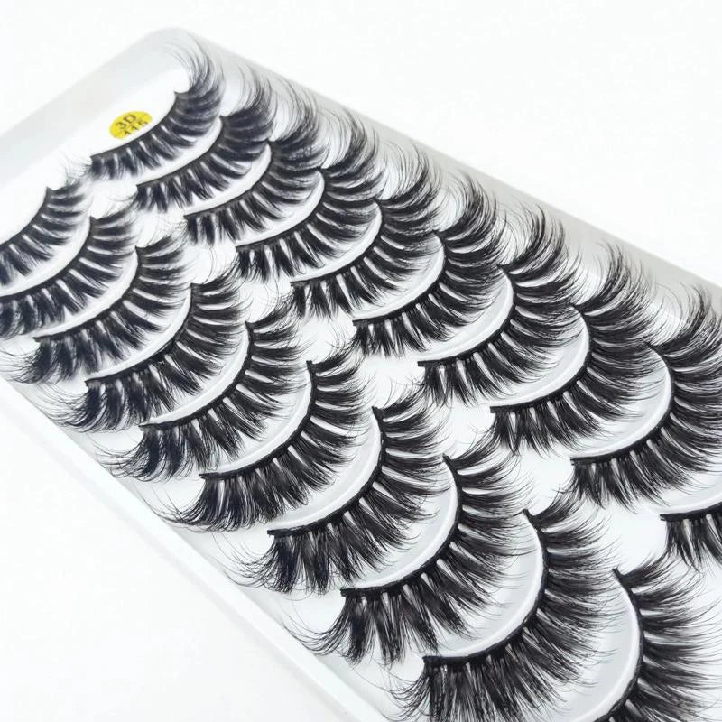5/10 Pairs 3D Faux Mink Long Natural False Eyelashes – Dramatic & Thick