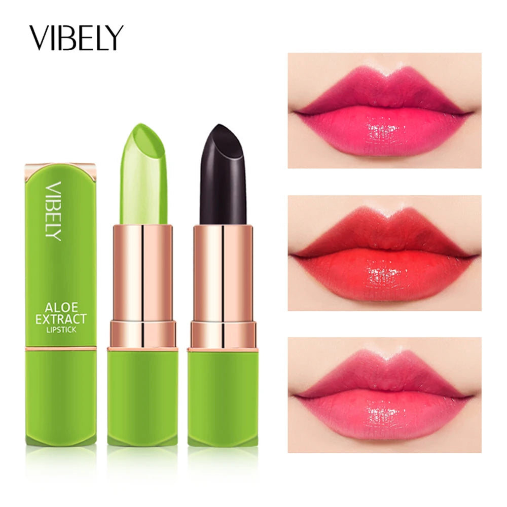 7-Color Mood-Changing Lip Balm – Aloe Vera Moisturizing Long-Lasting Lipstick for Women