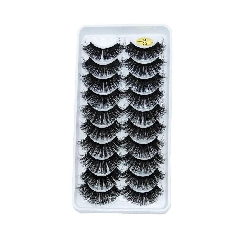 5/10 Pairs 3D Faux Mink Long Natural False Eyelashes – Dramatic & Thick