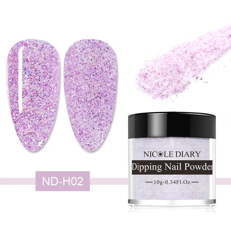 10g Gradient Pearl Nail Powder – Metallic Aurora Effect Glitter Dust for UV Gel Nail Art Decorations