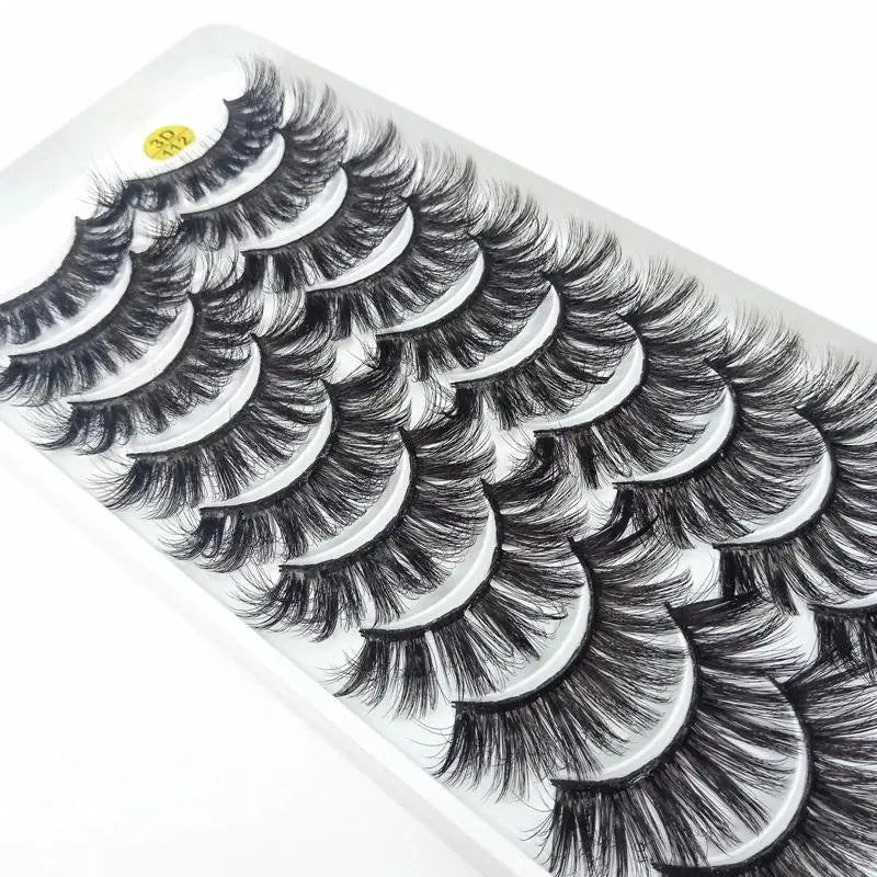 5/10 Pairs 3D Faux Mink Long Natural False Eyelashes – Dramatic & Thick