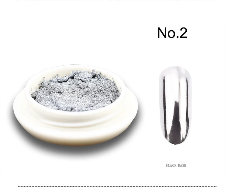 1Pc 19 Colors Nail Glitter Mirror Powder – 0.5g Chrome Dust Pigment for Nail Art & Dip Powder, JK47441
