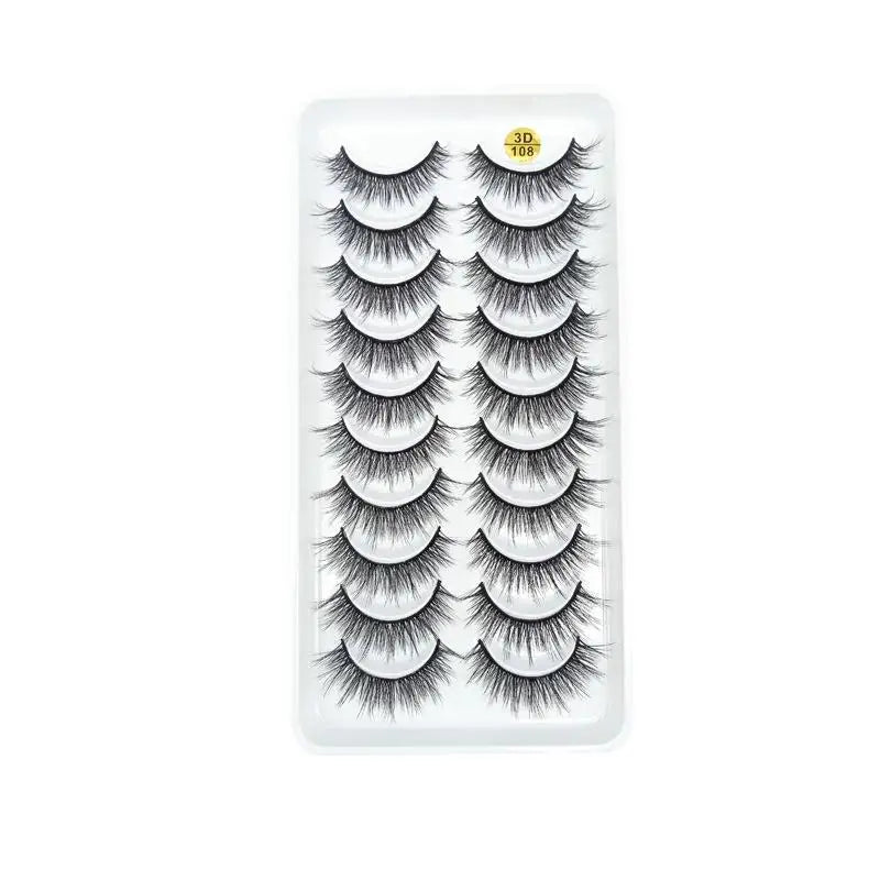5/10 Pairs 3D Faux Mink Long Natural False Eyelashes – Dramatic & Thick