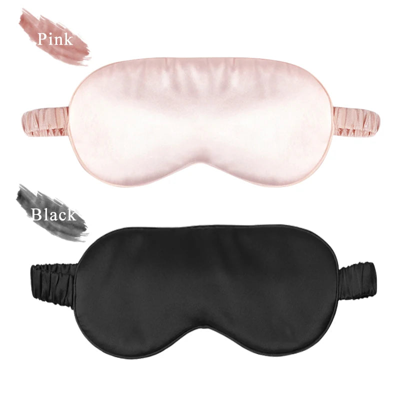 100% Natural Silk Sleeping Eye Mask – Soft Breathable Eyeshade Eye Patch for Comfortable Sleep
