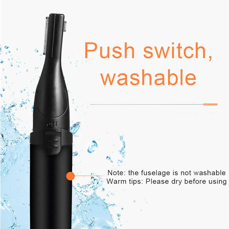 Electric Eyebrow & Body Hair Trimmer – Versatile & Washable Razor