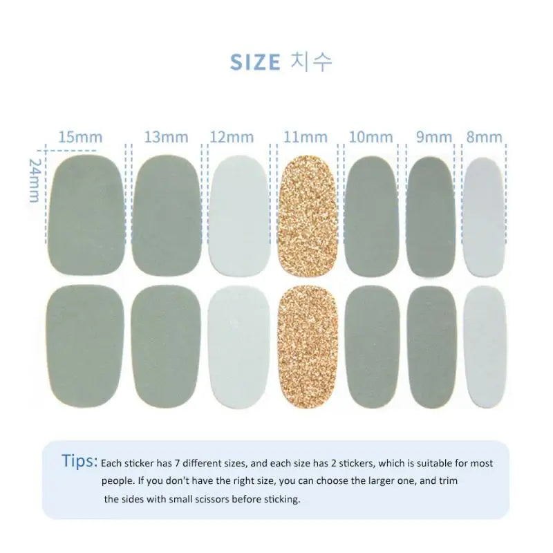 Pink Self-Adhesive Nail Sticker Strips – Foil Nail Art Set