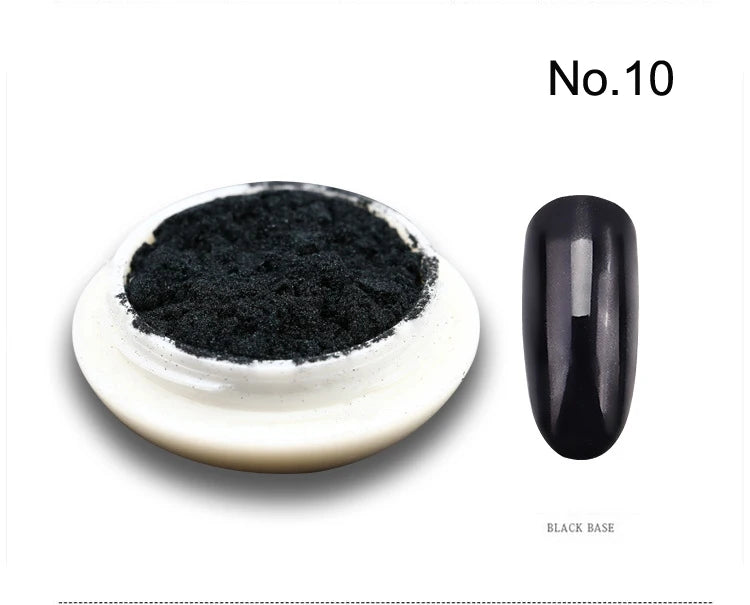 1Pc 19 Colors Nail Glitter Mirror Powder – 0.5g Chrome Dust Pigment for Nail Art & Dip Powder, JK47441