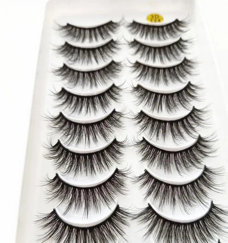 5/10 Pairs 3D Faux Mink Long Natural False Eyelashes – Dramatic & Thick