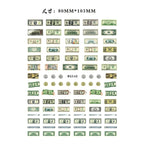 3D Dollar Sign Nail Art Stickers