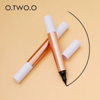 2-Piece Eyeliner Stamp Kit – Waterproof Black Liquid Eyeliner & Wing Stamp Duo for Perfect Cat Eyes
