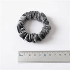 New Trendy Slim Hair Scrunchies Set – 12pcs Thin Velvet Hairbands for Women & Girls, Wholesale Rubber Bands