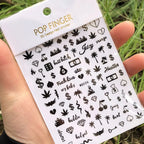 3D Dollar Sign Nail Art Stickers