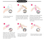 Pink Self-Adhesive Nail Sticker Strips – Foil Nail Art Set
