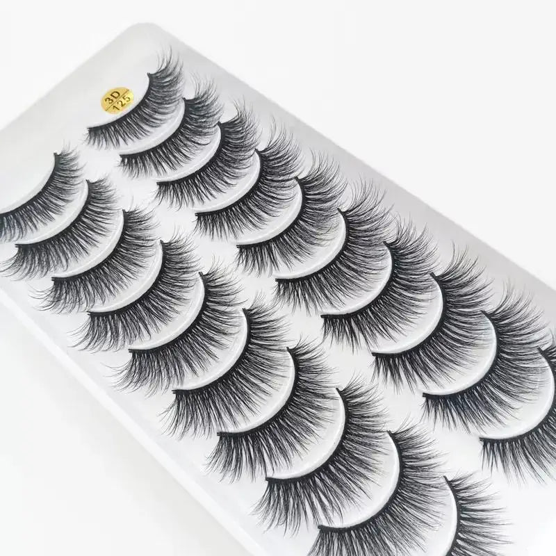 5/10 Pairs 3D Faux Mink Long Natural False Eyelashes – Dramatic & Thick