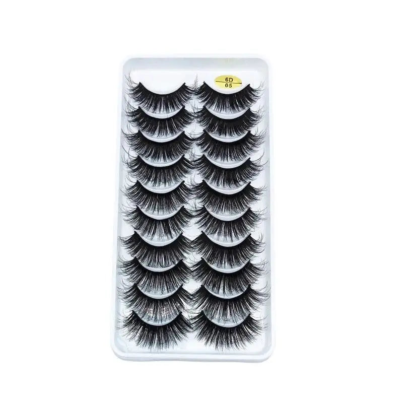 5/10 Pairs 3D Faux Mink Long Natural False Eyelashes – Dramatic & Thick