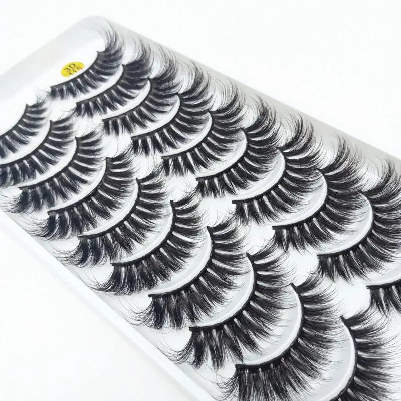 5/10 Pairs 3D Faux Mink Long Natural False Eyelashes – Dramatic & Thick