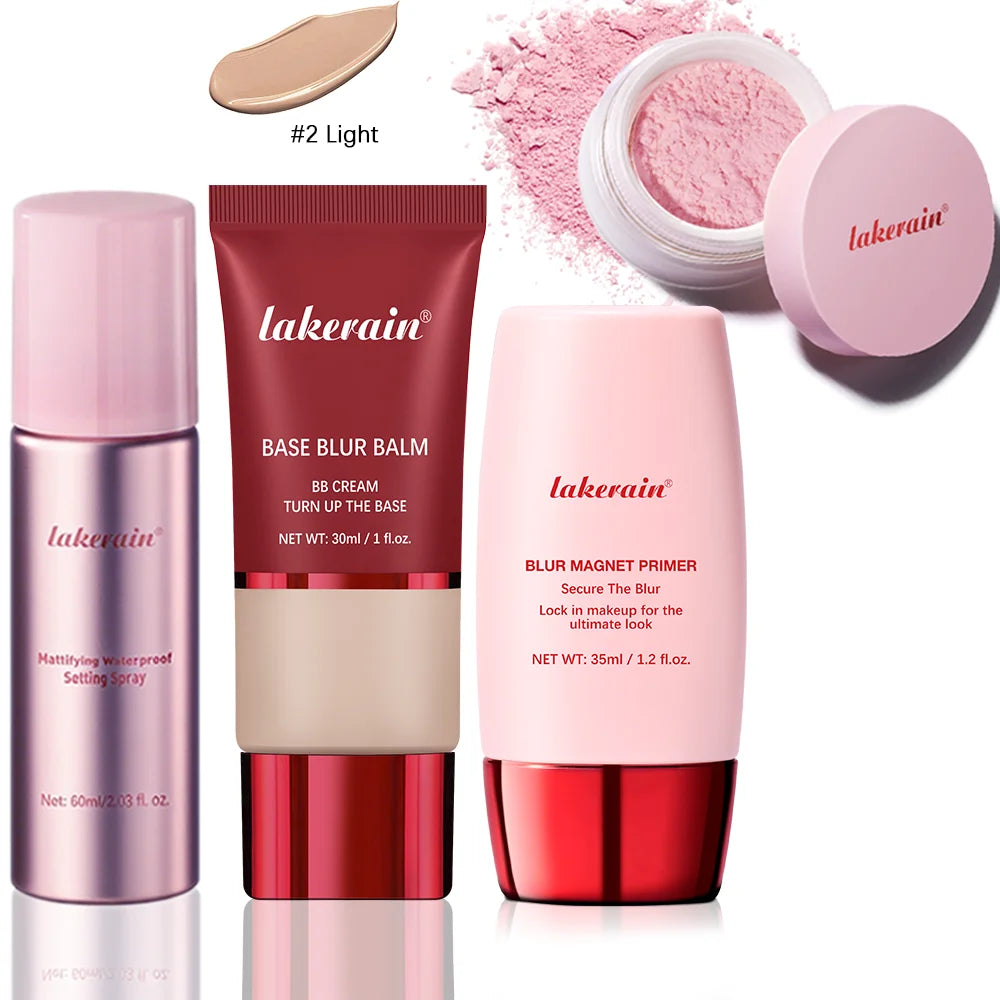 Ultimate Blurring Setting Kit – Travel Size Waterproof Primer & Powder for Oil Control