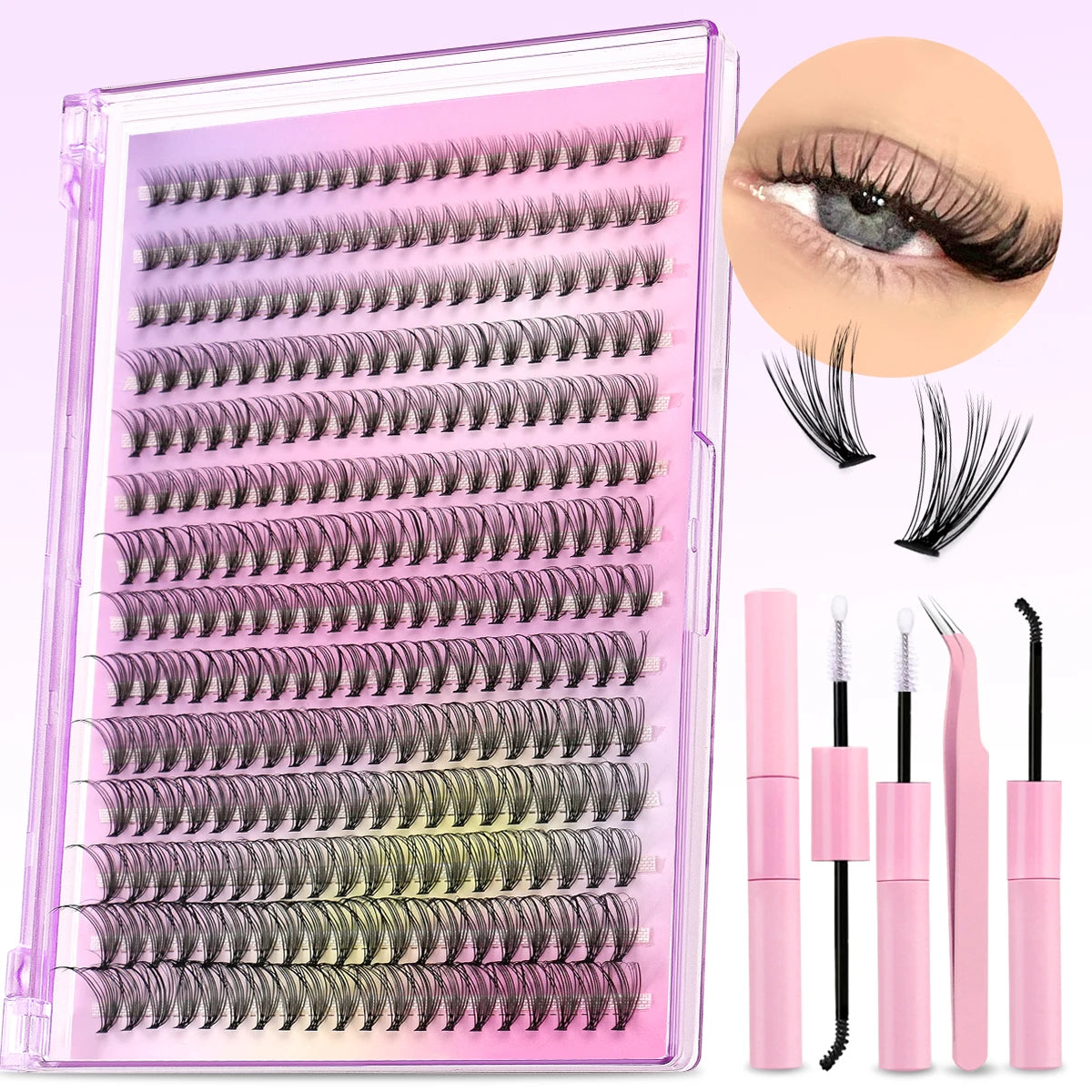 DIY Lash Clusters Kit with Bond, Seal & Remover