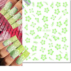 3D Y2K Hibiscus Floral Nail Stickers
