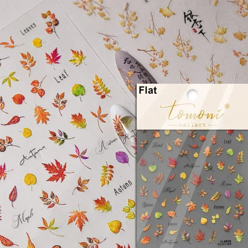 Sunflower & Autumn Harvest Nail Art Stickers