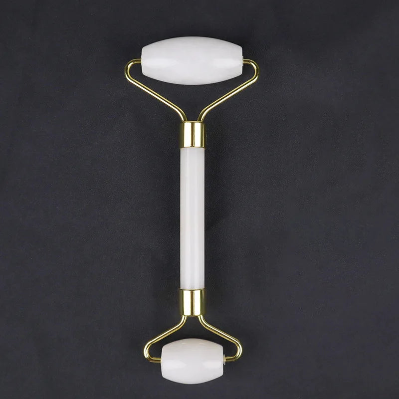Natural Jade Gua Sha & Roller Massage Set