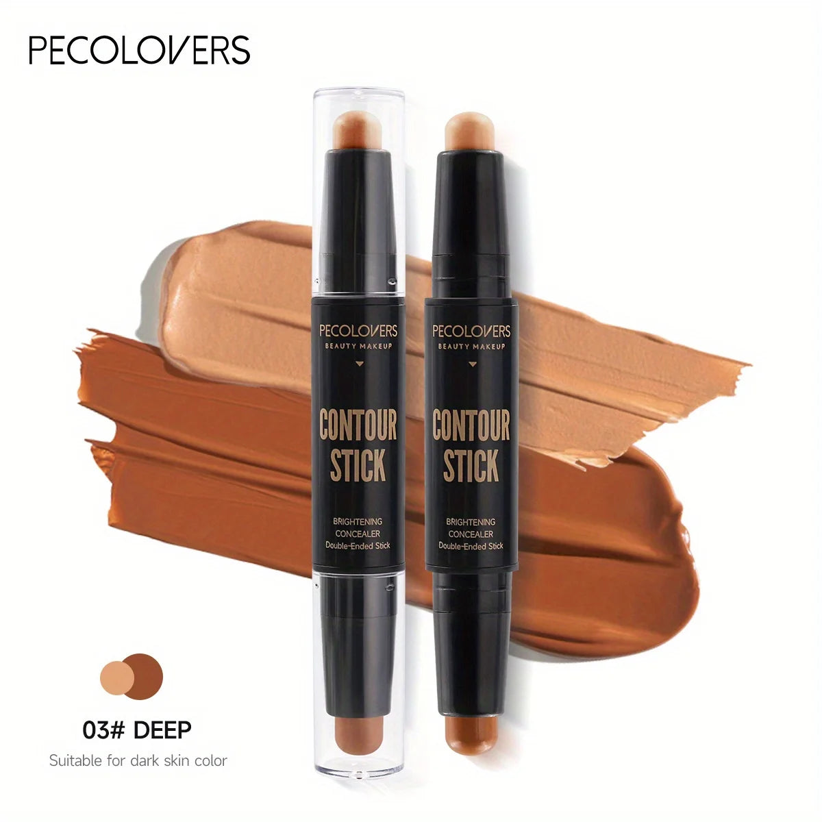 Double-Ended Foundation & Concealer Stick – High-Quality Cream for Contouring, Bronzer & Face Makeup