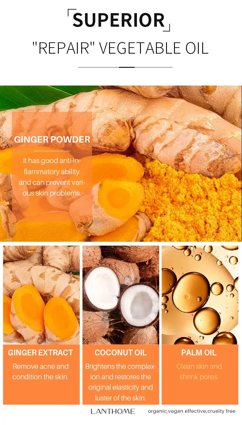 Turmeric Brightening Cleanser – Deep Clean, Acne & Dark Spot Care