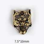 10pcs 3D Alloy Anchor Nail Charms – Gold & Silver Luxury Nail Decorations