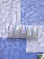 3D Summer Ocean Nail Stickers – Shell, Bubble & Dolphin Decals
