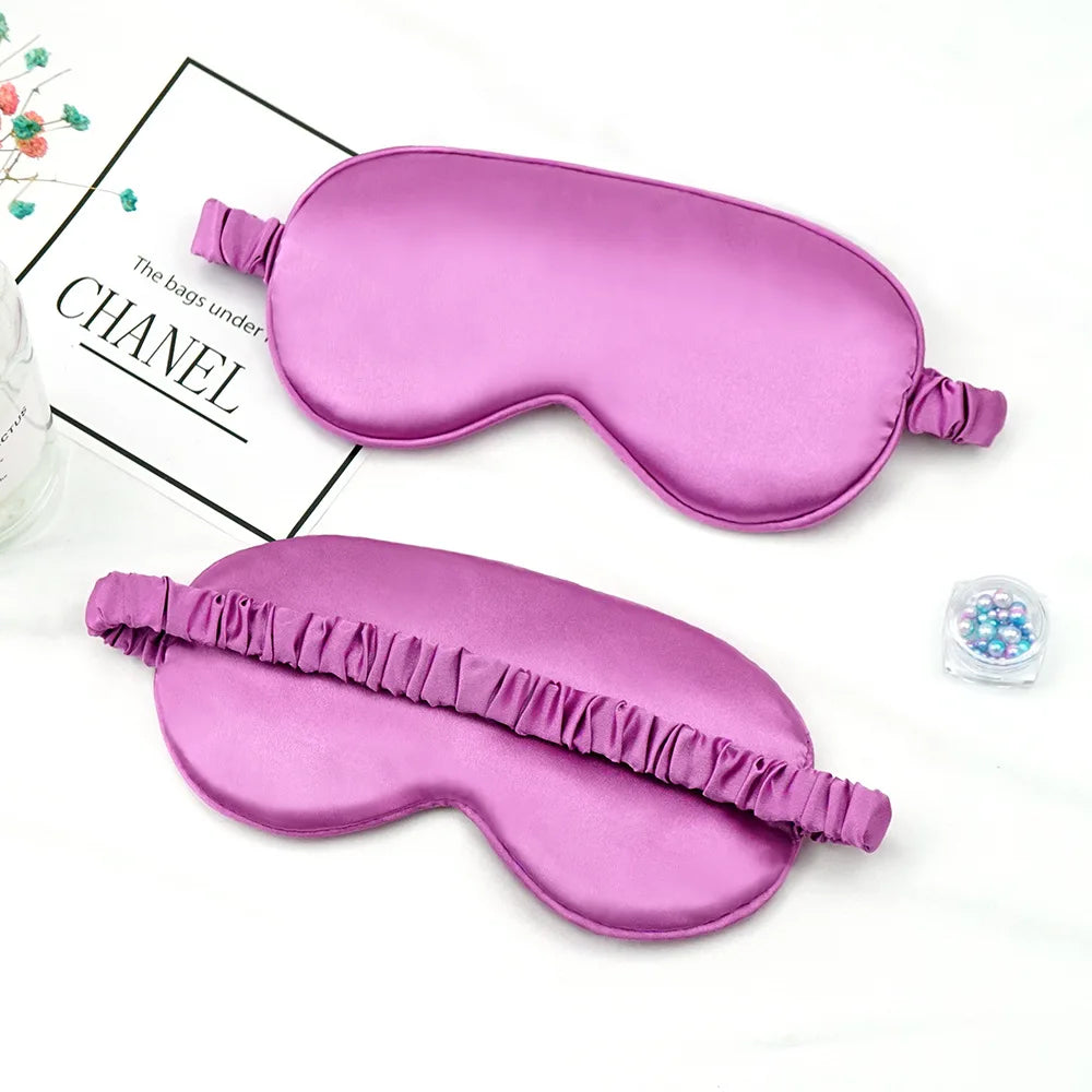 Imitated Silk Sleep Eye Mask – Shading Eyepatch for Travel, Relaxation & Eye Care