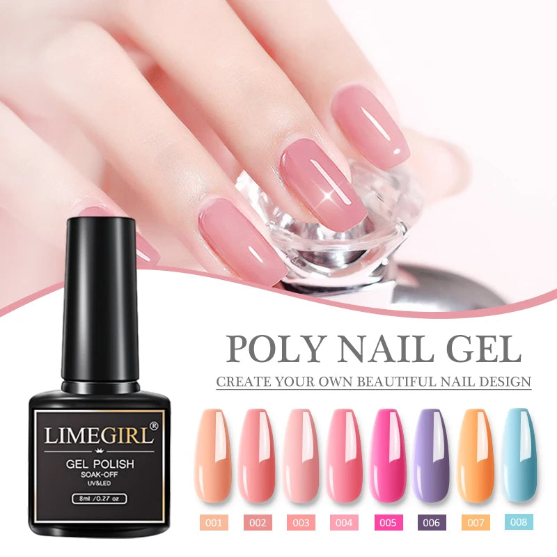 40-Color Gel Nail Kit with LED Dryer, Drill & Tools – Beginner Nail Art Set