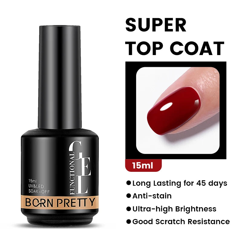 PRETTY White Blossoming Gel 15ml UV/LED Marble Nail Art Polish