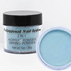 2-in-1 Acrylic & Dipping Powder – Nail Dust Pigment for French Dip, Glitter Manicure & Gel Polish, FAW53