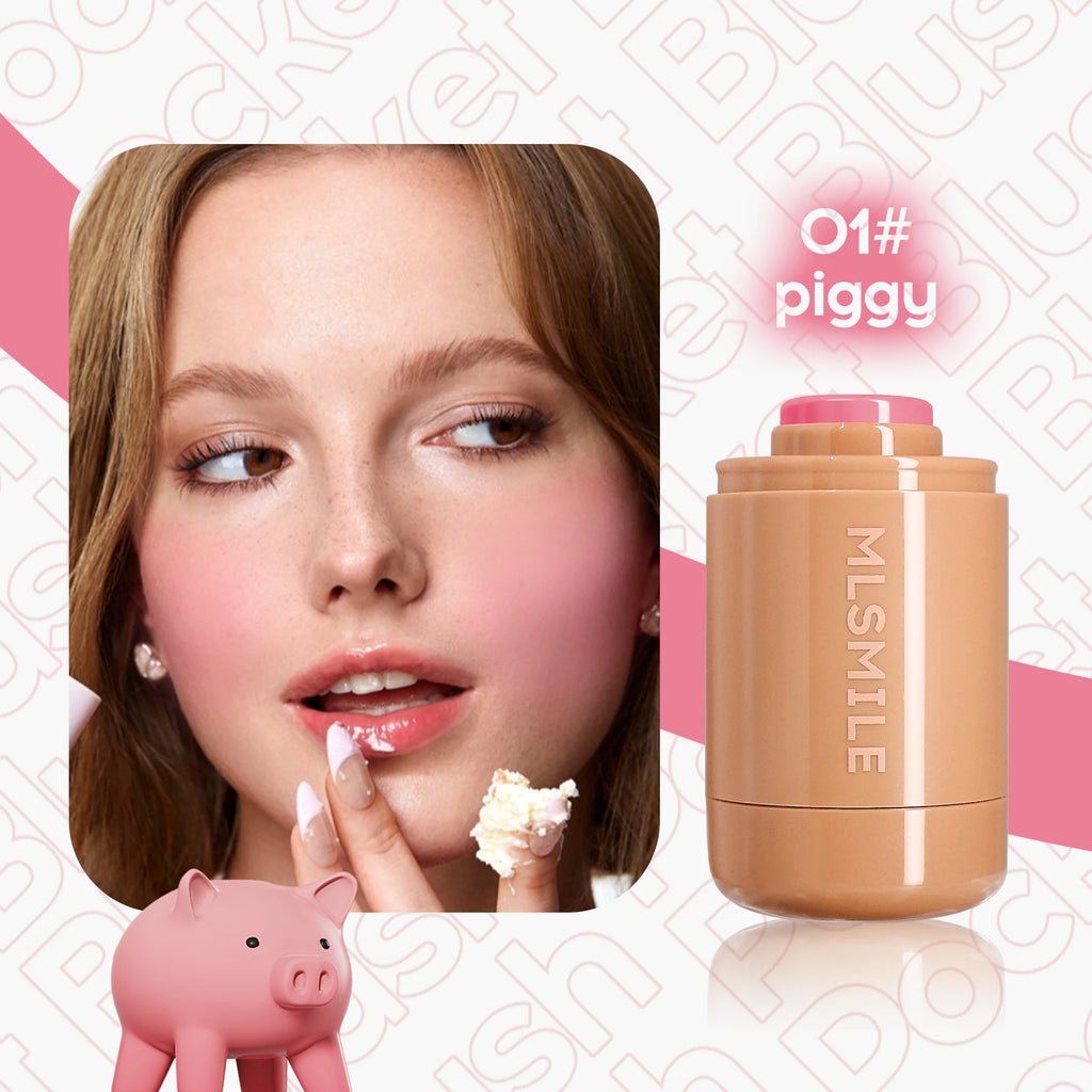 Natural Matte Blush Makeup – Waterproof, Long-Lasting, Moisturizing & Lightweight Blendable Highlight Blush