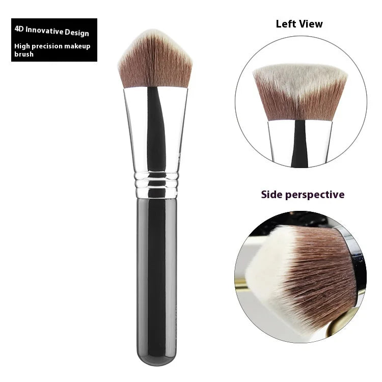 Luxury Pro Kabuki Foundation Brush – Premium Vegan, Multi-Shape