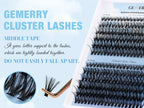 DIY Lash Extension Kit – 280 Clusters with Bond, Seal, Remover & Tweezers (40/50 Pack)