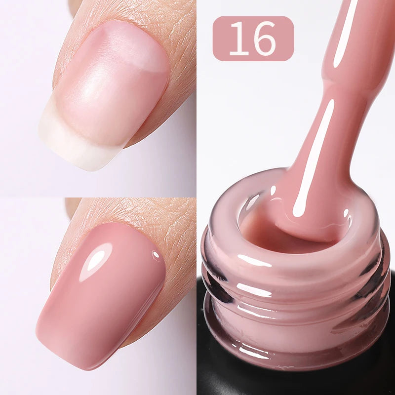 PRETTY White Blossoming Gel 15ml UV/LED Marble Nail Art Polish